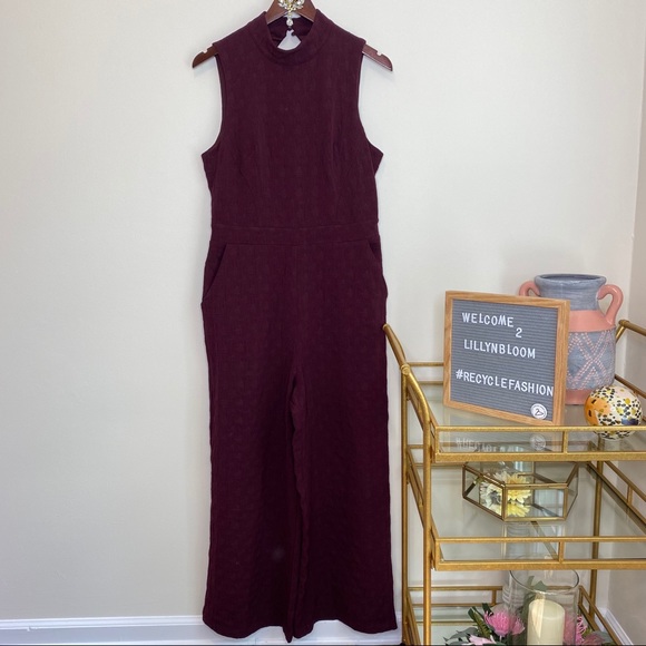 Eva Franco Anthropologie Charley MockNeck jumpsuit - Picture 6 of 10